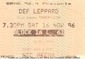 Def Leppard [16 Nov 1996] Birmingham NEC