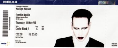 Marilyn Manson [19 Nov 2015] London Eventim Apollo