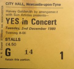Yes [2 Dec 1980] Newcastle City Hall